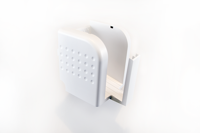 SMART-51 rear exit card stacker; holds up to 100 cards