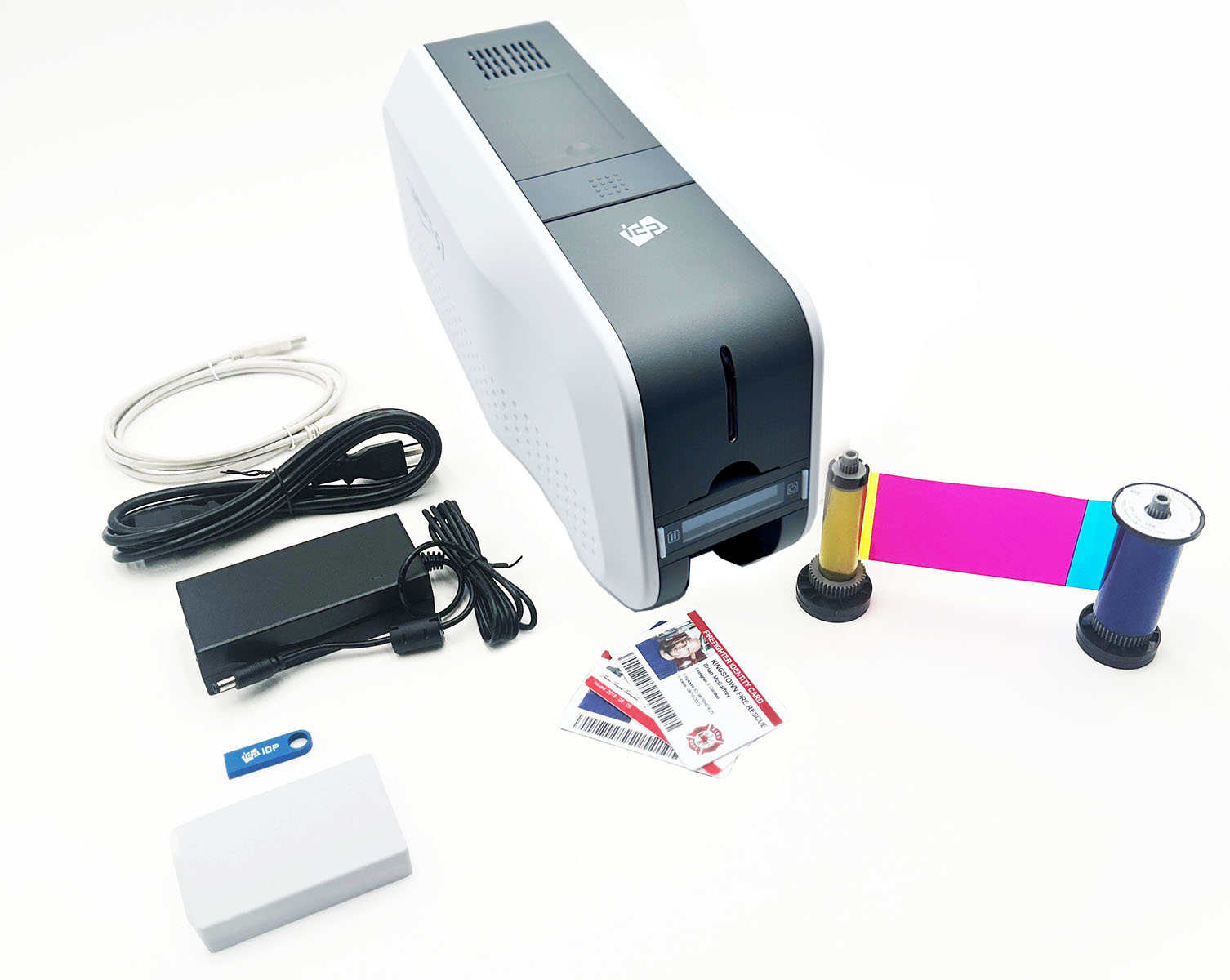 SMART-51S Simplex High Speed ID Card Printer Kit with 3-Year Warranty