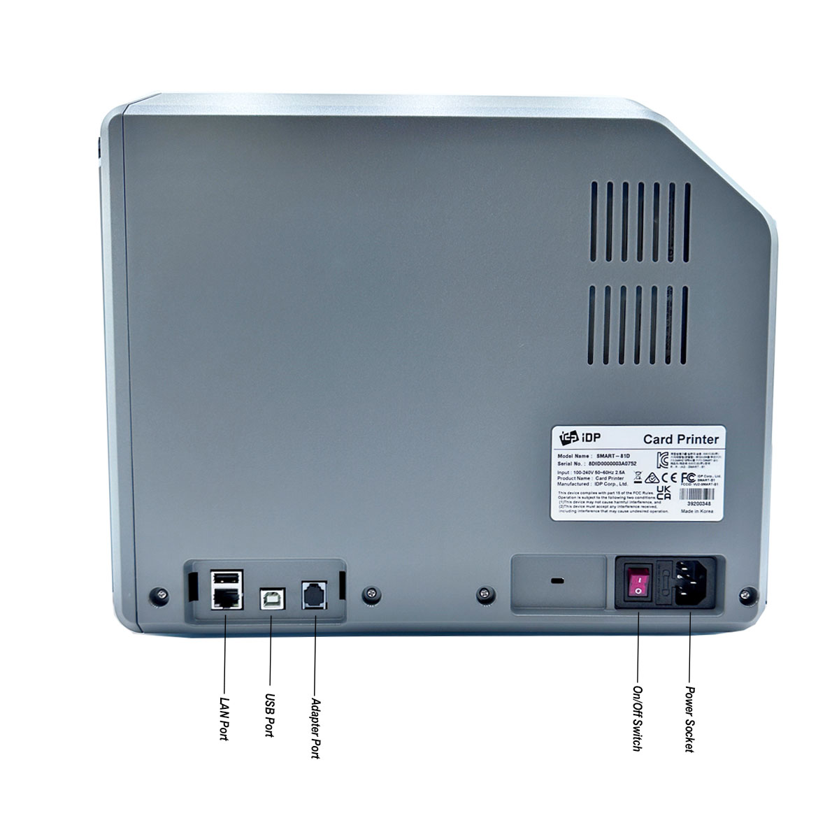 SMART-81S Simplex Retransfer ID Card Printer with 300dpi, Rapid Retransfer Tech, and 3-Year Warranty
