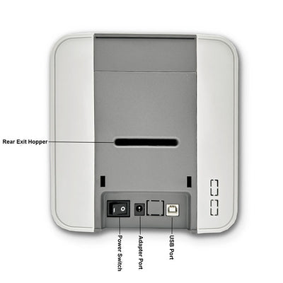 SMART-21S Simplex Hand-Fed ID Card Printer kit with 1-Year Warranty