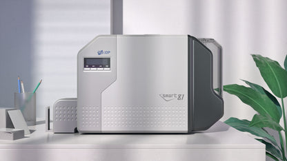 SMART-81S Simplex Retransfer ID Card Printer with 300dpi, Rapid Retransfer Tech, and 3-Year Warranty